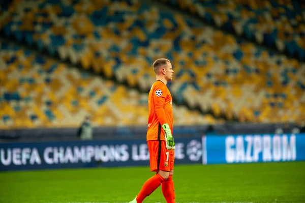 Kyiv Ukraine November 2020 Marc Andre Ter Stegen Uefa Şampiyonlar — Stok fotoğraf