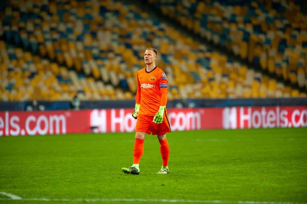 KYIV, UKRAINE - NOVEMBER 24, 2020: Marc-Andre ter Stegen UEFA Şampiyonlar Ligi G Grubu FC Dinamo Kyiv-FC Barcelon maçında
