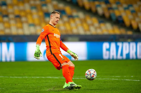 Kyiv Ukraine Novembro 2020 Marc Andre Ter Stegen Durante Jogo — Fotografia de Stock