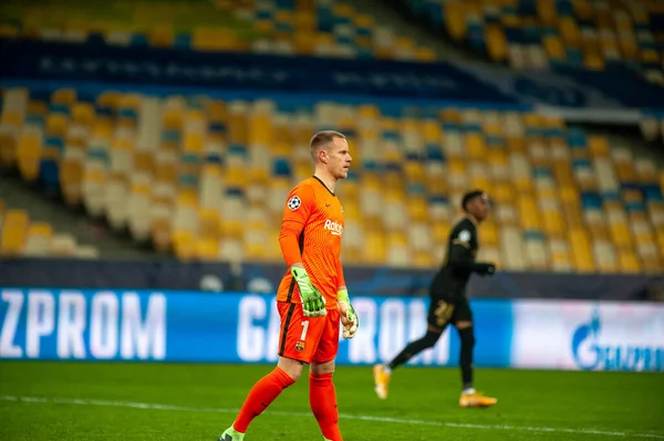 KYIV, UKRAINE - NOVEMBER 24, 2020: Marc-Andre ter Stegen UEFA Şampiyonlar Ligi G Grubu FC Dinamo Kyiv-FC Barcelon maçında