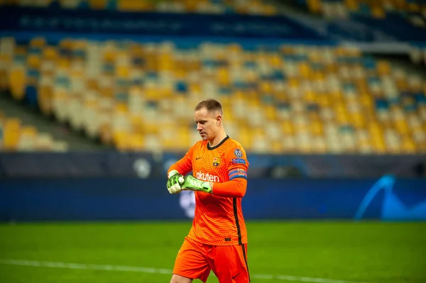 Kyiv Ukraine November 2020 Marc Andre Ter Stegen Uefa Şampiyonlar — Stok fotoğraf