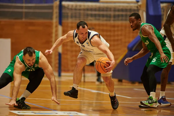 Kharkiv Ukrajina Října 2020 Zápas Ukrajinské Basketbalové Superligy Charkivski Sokoly — Stock fotografie