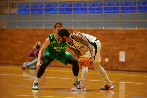 Kharkiv Ukraine Oktober 2020 Wedstrijd Van Oekraïense Basketbal Superleague Kharkivski — Stockfoto