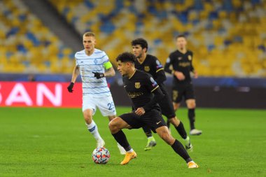 KYIV, UKRAINE - NOVEMBER 24, 2020: Philippe Coutinho UEFA Şampiyonlar Ligi G Grubu FC Dinamo Kyiv - FC Barcelona
