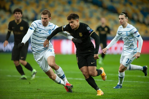 Kyiv Ukraine November 2020 Philippe Coutinho Football Match Group Uefa — 스톡 사진