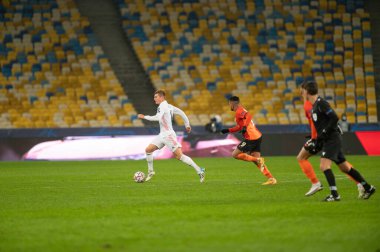 KYIV, UKRAINE 1 Aralık 2020 Toni Kroos. UEFA Şampiyonlar Ligi B Grubunun futbol maçı FC Shakhtar Donetsk - Real Madrid FC 