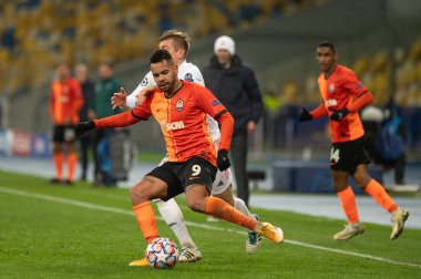 KYIV, UKRAINE 1 Aralık 2020, Dentinho. UEFA Şampiyonlar Ligi B Grubunun futbol maçı FC Shakhtar Donetsk - Real Madrid FC 