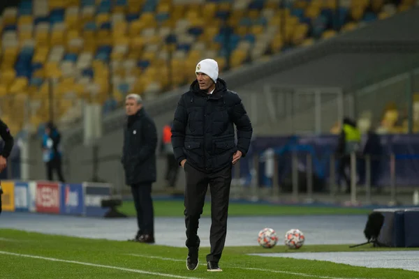 Kyiv Ukraine Grudzień 2020 Zinedine Zidane Mecz Piłki Nożnej Grupy — Zdjęcie stockowe