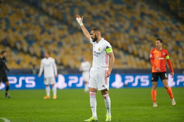Kyiv Ukraine Grudnia 2020 Karim Benzema Mecz Piłki Nożnej Grupy — Zdjęcie stockowe