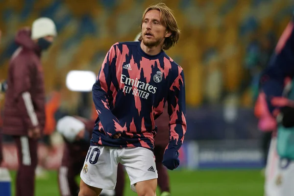 Kyiv Ukraine December 2020 Luka Modric Voetbalwedstrijd Van Groep Van — Stockfoto