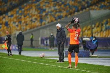 KYIV, UKRAINE 1 Aralık 2020, Dodo. UEFA Şampiyonlar Ligi B Grubunun futbol maçı FC Shakhtar Donetsk - Real Madrid FC 