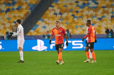KYIV, UKRAINE 1 Aralık 2020, Dodo. UEFA Şampiyonlar Ligi B Grubunun futbol maçı FC Shakhtar Donetsk - Real Madrid FC 