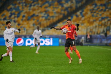 KYIV, UKRAINE 1 Aralık 2020, Dodo. UEFA Şampiyonlar Ligi B Grubunun futbol maçı FC Shakhtar Donetsk - Real Madrid FC 