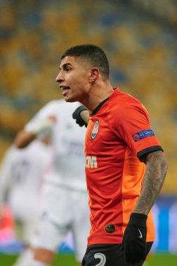 KYIV, UKRAINE 1 Aralık 2020, Dodo. UEFA Şampiyonlar Ligi B Grubunun futbol maçı FC Shakhtar Donetsk - Real Madrid FC 