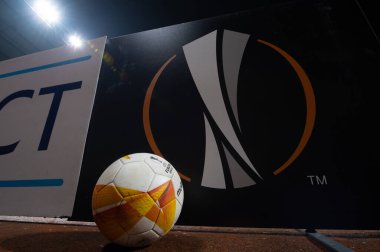 ZAPORIZHZHIA, UKRAINE - 03 Aralık 2020: UEFA Avrupa Ligi G Grubu FC Zorya Luhansk - Leicester City FC