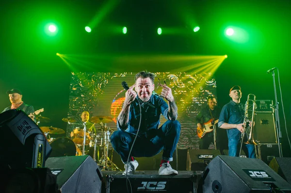 Kharkiv Ucrania Abril 2019 Estrella Del Rock Sergey Mikhalok Lyapis — Foto de Stock