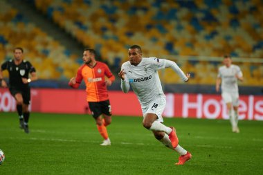 KYIV, UKRAINE - NOVEMBER 3, 2020: UEFA Şampiyonlar Ligi B Grubu FC Shakhtar - Borussia Monchengladbac maçında Alassane Plea