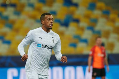 KYIV, UKRAINE - NOVEMBER 3, 2020: UEFA Şampiyonlar Ligi B Grubu FC Shakhtar - Borussia Monchengladbac maçında Alassane Plea