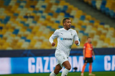 KYIV, UKRAINE - NOVEMBER 3, 2020: UEFA Şampiyonlar Ligi B Grubu FC Shakhtar - Borussia Monchengladbac maçında Alassane Plea