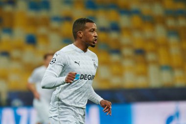 KYIV, UKRAINE - NOVEMBER 3, 2020: UEFA Şampiyonlar Ligi B Grubu FC Shakhtar - Borussia Monchengladbac maçında Alassane Plea