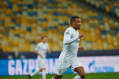 KYIV, UKRAINE - NOVEMBER 3, 2020: UEFA Şampiyonlar Ligi B Grubu FC Shakhtar - Borussia Monchengladbac maçında Alassane Plea
