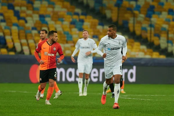 Kyiv Ucrania Noviembre 2020 Maycon Alassane Plea Durante Partido Fútbol — Foto de Stock