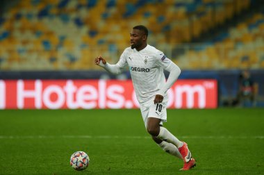 KYIV, UKRAINE - NOVEMBER 3, 2020: Marcus Thuram UEFA Şampiyonlar Ligi B Grubu FC Shakhtar - Borussia Monchengladbac maçında