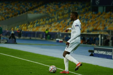 KYIV, UKRAINE - NOVEMBER 3, 2020: Marcus Thuram UEFA Şampiyonlar Ligi B Grubu FC Shakhtar - Borussia Monchengladbac maçında