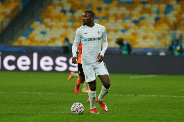 KYIV, UKRAINE - NOVEMBER 3, 2020: Marcus Thuram UEFA Şampiyonlar Ligi B Grubu FC Shakhtar - Borussia Monchengladbac maçında
