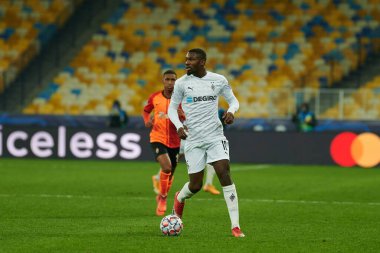KYIV, UKRAINE - NOVEMBER 3, 2020: Marcus Thuram UEFA Şampiyonlar Ligi B Grubu FC Shakhtar - Borussia Monchengladbac maçında