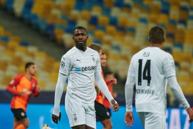 KYIV, UKRAINE - NOVEMBER 3, 2020: Marcus Thuram UEFA Şampiyonlar Ligi B Grubu FC Shakhtar - Borussia Monchengladbac maçında