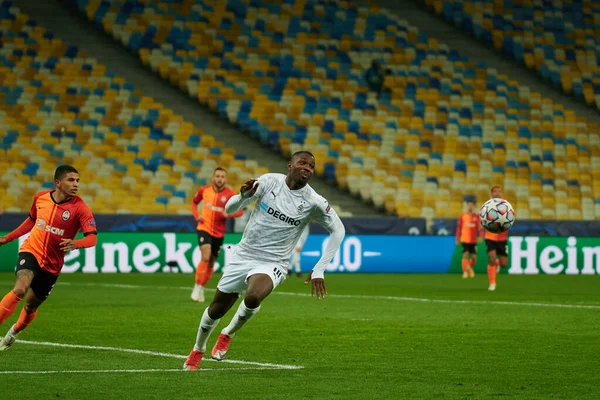 Kyiv Ukrajina Listopadu 2020 Marcus Thuram Během Fotbalového Utkání Skupiny — Stock fotografie