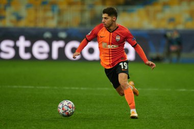 KYIV, UKRAINE - 3 Kasım 2020 UEFA Şampiyonlar Ligi B Grubu FC Shakhtar-Borussia Monchengladbac futbol karşılaşmasında Süleyman Malikânesi