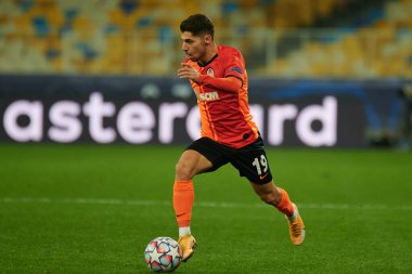 KYIV, UKRAINE - 3 Kasım 2020 UEFA Şampiyonlar Ligi B Grubu FC Shakhtar-Borussia Monchengladbac futbol karşılaşmasında Süleyman Malikânesi