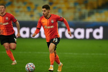 KYIV, UKRAINE - 3 Kasım 2020 UEFA Şampiyonlar Ligi B Grubu FC Shakhtar-Borussia Monchengladbac futbol karşılaşmasında Süleyman Malikânesi