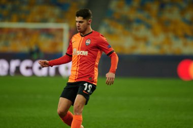 KYIV, UKRAINE - 3 Kasım 2020 UEFA Şampiyonlar Ligi B Grubu FC Shakhtar-Borussia Monchengladbac futbol karşılaşmasında Süleyman Malikânesi