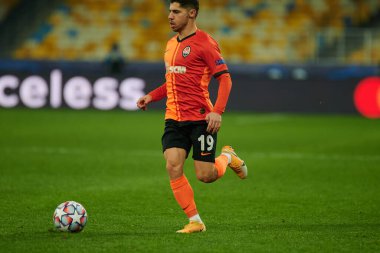 KYIV, UKRAINE - 3 Kasım 2020 UEFA Şampiyonlar Ligi B Grubu FC Shakhtar-Borussia Monchengladbac futbol karşılaşmasında Süleyman Malikânesi