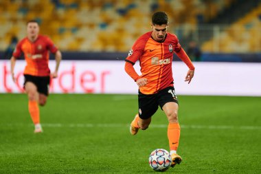 KYIV, UKRAINE - 3 Kasım 2020 UEFA Şampiyonlar Ligi B Grubu FC Shakhtar-Borussia Monchengladbac futbol karşılaşmasında Süleyman Malikânesi