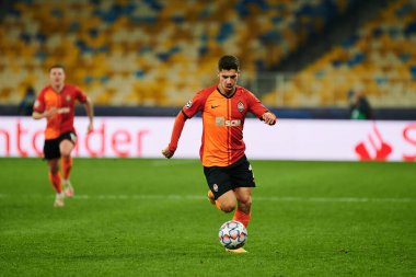 KYIV, UKRAINE - 3 Kasım 2020 UEFA Şampiyonlar Ligi B Grubu FC Shakhtar-Borussia Monchengladbac futbol karşılaşmasında Süleyman Malikânesi