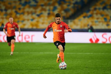 KYIV, UKRAINE - 3 Kasım 2020 UEFA Şampiyonlar Ligi B Grubu FC Shakhtar-Borussia Monchengladbac futbol karşılaşmasında Süleyman Malikânesi