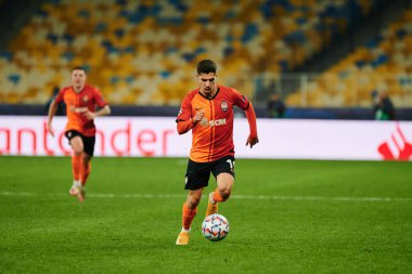 KYIV, UKRAINE - 3 Kasım 2020 UEFA Şampiyonlar Ligi B Grubu FC Shakhtar-Borussia Monchengladbac futbol karşılaşmasında Süleyman Malikânesi
