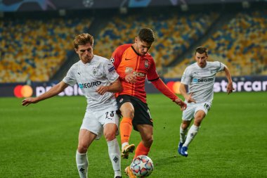 KYIV, UKRAINE - 3 Kasım 2020 UEFA Şampiyonlar Ligi B Grubu FC Shakhtar-Borussia Monchengladbac futbol karşılaşmasında Süleyman Malikânesi
