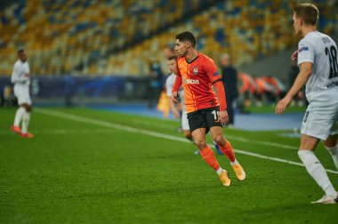 KYIV, UKRAINE - 3 Kasım 2020 UEFA Şampiyonlar Ligi B Grubu FC Shakhtar-Borussia Monchengladbac futbol karşılaşmasında Süleyman Malikânesi