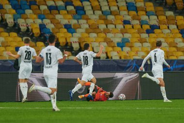 KYIV, UKRAINE - 3 Kasım 2020 UEFA Şampiyonlar Ligi B Grubu FC Shakhtar-Borussia Monchengladbac futbol karşılaşmasında Süleyman Malikânesi