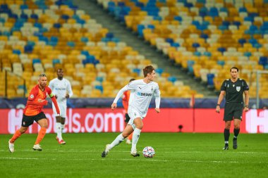 KYIV, UKRAINE - NOVEMBER 3, 2020: Florian Christian Neuhaus UEFA Şampiyonlar Ligi B Grubu FC Shakhtar - Borussia Monchengladbac