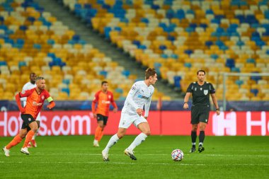 KYIV, UKRAINE - NOVEMBER 3, 2020: Florian Christian Neuhaus UEFA Şampiyonlar Ligi B Grubu FC Shakhtar - Borussia Monchengladbac