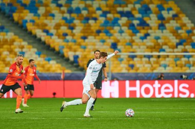 KYIV, UKRAINE - NOVEMBER 3, 2020: Florian Christian Neuhaus UEFA Şampiyonlar Ligi B Grubu FC Shakhtar - Borussia Monchengladbac