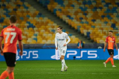 KYIV, UKRAINE - NOVEMBER 3, 2020: Florian Christian Neuhaus UEFA Şampiyonlar Ligi B Grubu FC Shakhtar - Borussia Monchengladbac