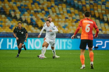 KYIV, UKRAINE - NOVEMBER 3, 2020: Florian Christian Neuhaus UEFA Şampiyonlar Ligi B Grubu FC Shakhtar - Borussia Monchengladbac