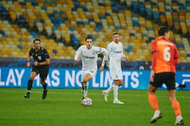 KYIV, UKRAINE - NOVEMBER 3, 2020: Florian Christian Neuhaus UEFA Şampiyonlar Ligi B Grubu FC Shakhtar - Borussia Monchengladbac